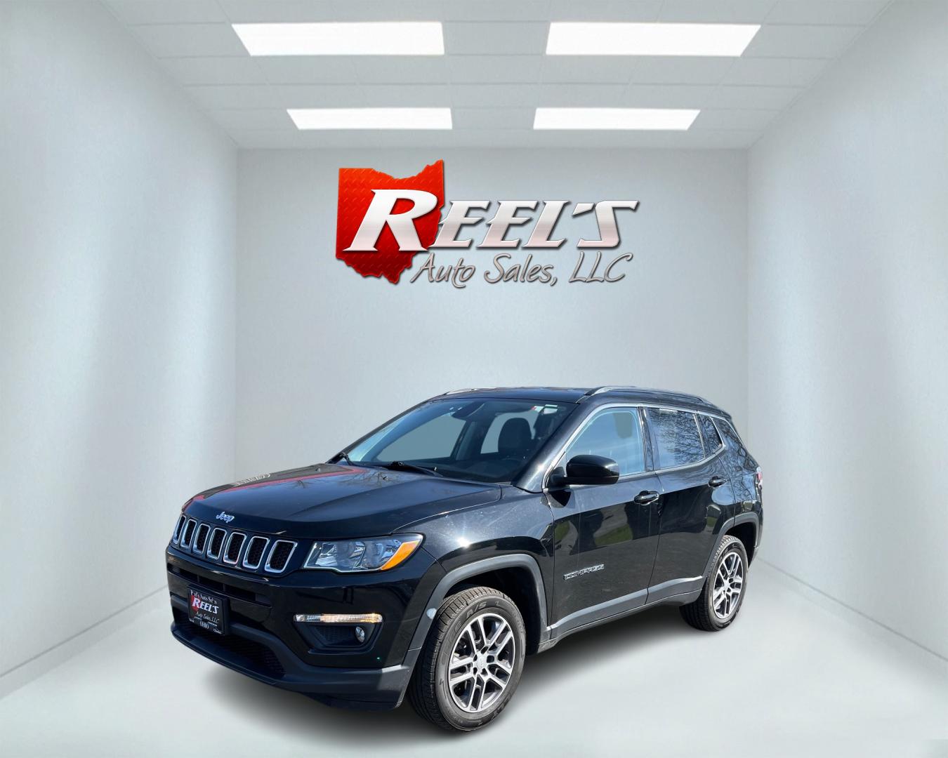 2017 Black /Black Jeep Compass Latitude 4WD (3C4NJDBB9HT) with an 2.4L I4 DOHC 16V engine, 9-Speed Automatic transmission, located at 11115 Chardon Rd. , Chardon, OH, 44024, (440) 214-9705, 41.580246, -81.241943 - This 2017 Jeep Compass Latitude 4WD is a capable and well-equipped compact SUV. It features a 2.4L I4 MultiAir engine paired with a 9-speed automatic transmission, delivering a smooth driving experience enhanced by Auto Start/Stop technology. Convenience features include push-button start, remote st - Photo#0